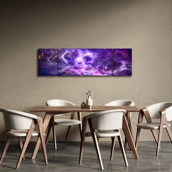 Obraz - Purple Universe (170x50 cm)