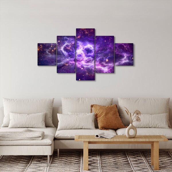 Obraz - Purple Universe (125x70 cm)