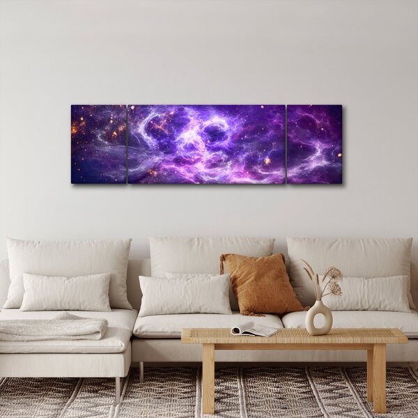 Obraz - Purple Universe (170x50 cm)