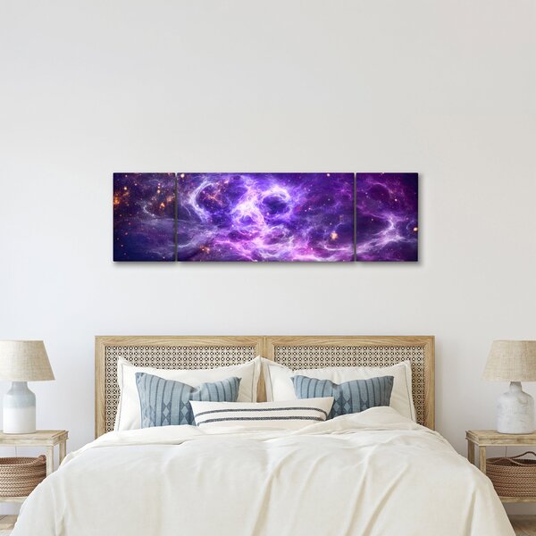 Obraz - Purple Universe (170x50 cm)