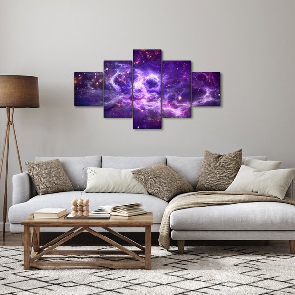Obraz - Purple Universe (125x70 cm)