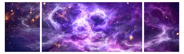 Obraz - Purple Universe (170x50 cm)
