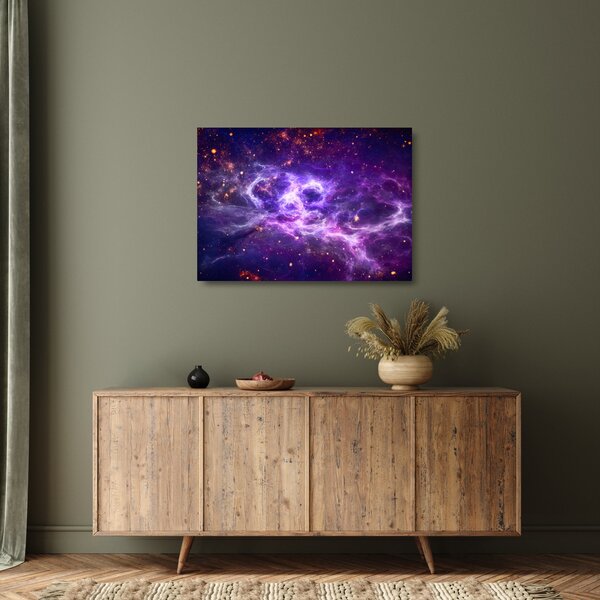 Obraz na szkle - Purple Universe (70x50 cm)