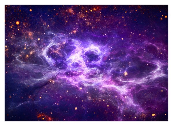 Obraz na szkle - Purple Universe (70x50 cm)