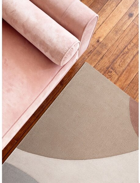 Beżowy wełniany dywan tkany ręcznie 160x230 cm Hackney Clarissa – Ted Baker
