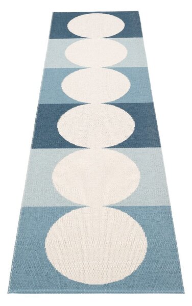 Niebiesko-kremowy chodnik odpowiedni na zewnątrz 70x280 cm Otto Sky – Pappelina