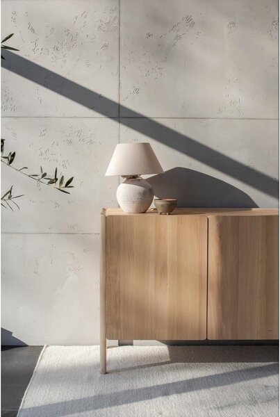 Komoda z litego drewna dębowego w naturalnym kolorze 220x85x42 cm Dvor – Gazzda