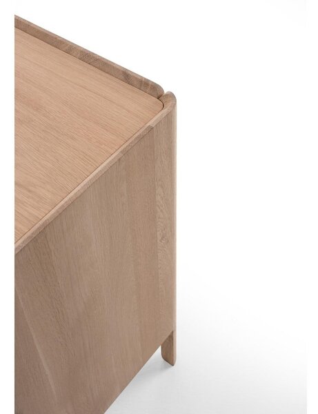 Komoda z litego drewna dębowego w naturalnym kolorze 220x85x42 cm Dvor – Gazzda