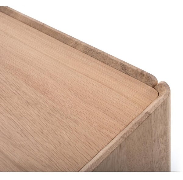 Komoda z litego drewna dębowego w naturalnym kolorze 220x85x42 cm Dvor – Gazzda