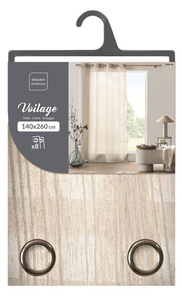 Kremowa zasłona 140x260 cm Zaho – douceur d'intérieur