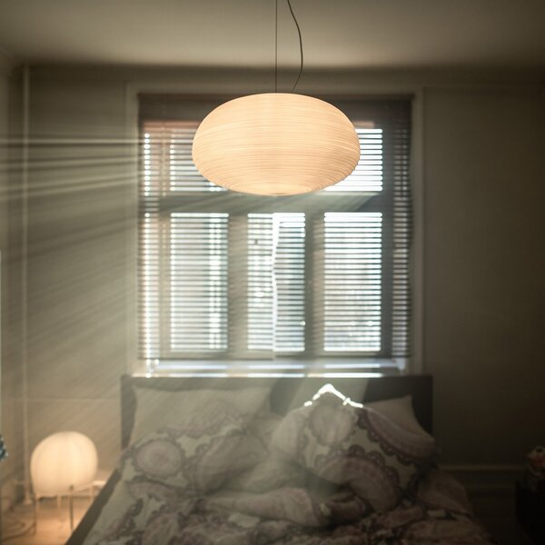 Lampa Wisząca Foscarini, Rituals 2, ściemnialny, biały, salon, szkło, design