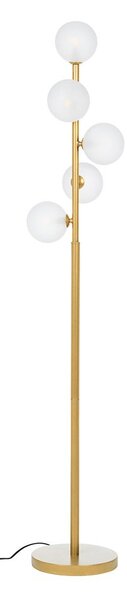 Lampa stojąca w kolorze złota ze szklanym kloszem (wysokość 156,5 cm) Balls – Bizzotto