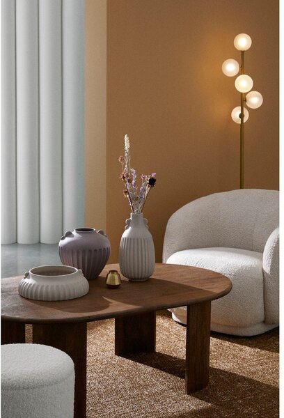 Lampa stojąca w kolorze złota ze szklanym kloszem (wysokość 156,5 cm) Balls – Bizzotto