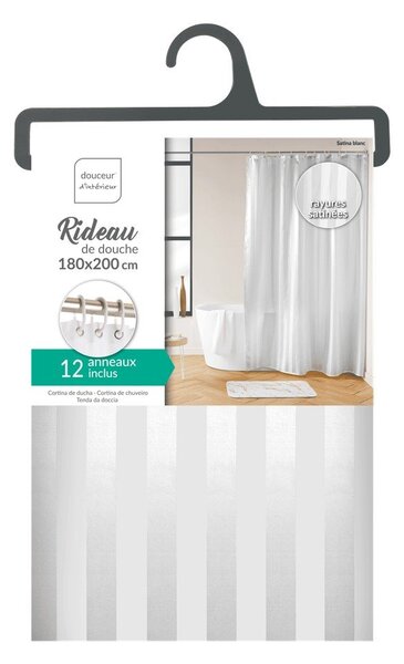 Zasłona prysznicowa 180x200 cm Satina – douceur d'intérieur