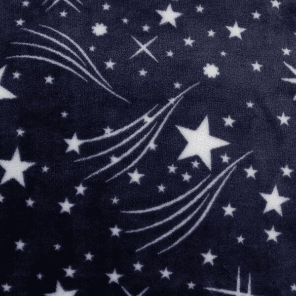 Mikropluszowy koc STARLIGHT, ciemnoniebieski Rozmiar: 150 x 200 cm