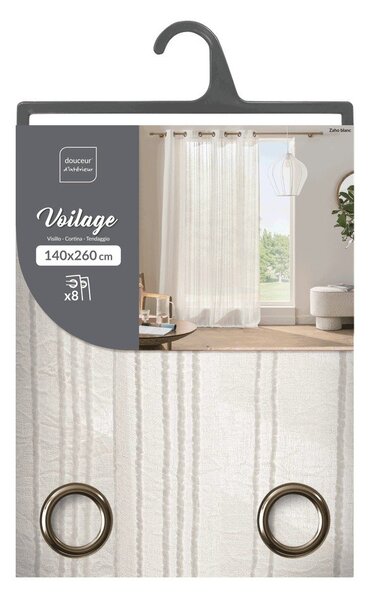Biała zasłona 140x260 cm Zaho – douceur d'intérieur