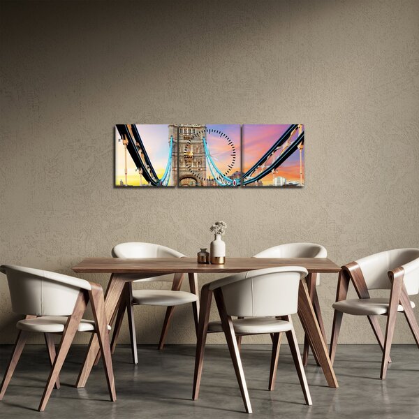 Obraz - Tower Bridge (z zegarem) (90x30 cm)