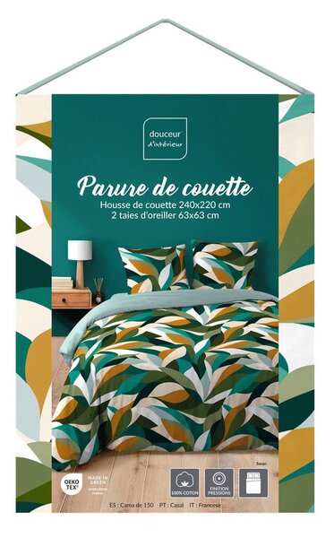 Bawełniana pościel dwuosobowa 3-częściowa 240x220 cm Swan – douceur d'intérieur
