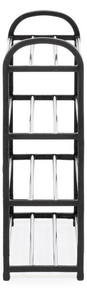Czarny plastikowy regał na buty 50,5x57x19 cm Hallfrid – Yes Everyday