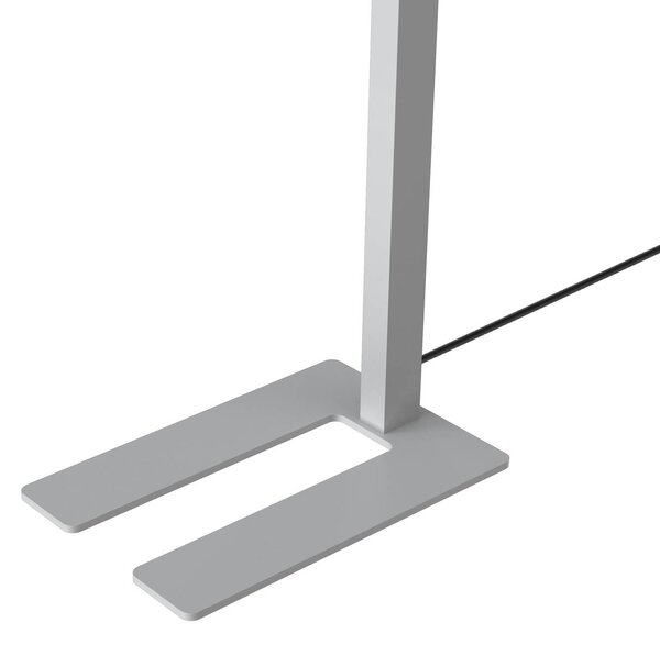 Arcchio lampa stojąca LED Timon, 54W, srebrna, wysokość 195 cm Timon Arcchio, możliwość ściemniania, aluminiowy / szary / cynkowy, biuro, aluminium, nowoczesny