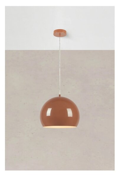 Brązowa lampa wisząca z metalowym kloszem ø 28 cm Pop – Markslöjd