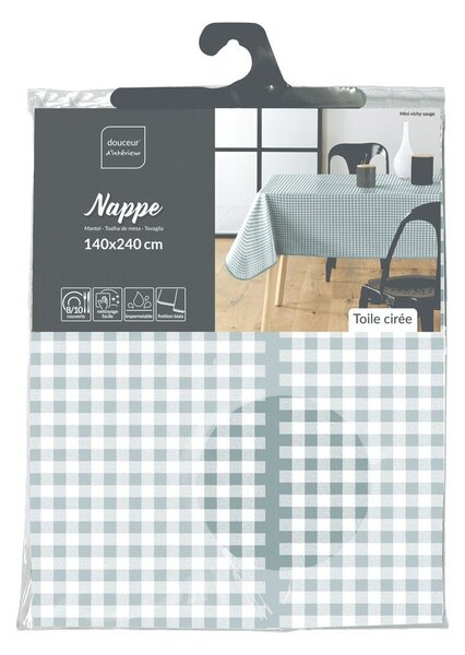Obrus zmywalny 140x240 cm Mini Vichy – douceur d'intérieur