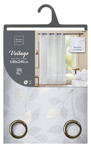 Biała firanka z woalu 140x240 cm Duchesse – douceur d'intérieur