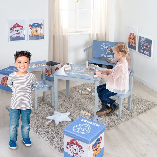 Niebieskie krzesło dziecięce Paw Patrol – Roba