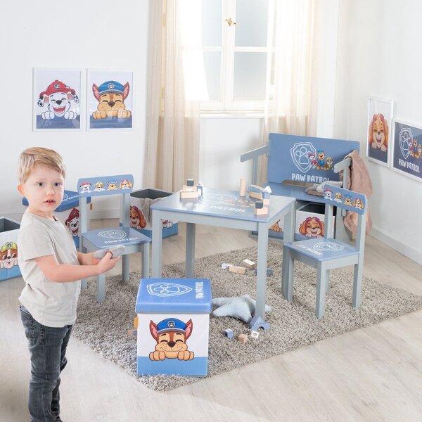 Niebieskie krzesło dziecięce Paw Patrol – Roba