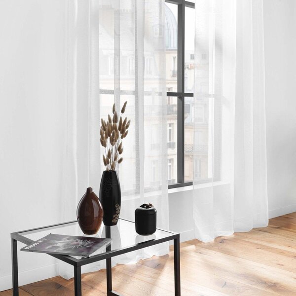 Biała firanka z woalu 140x240 cm Lissea – douceur d'intérieur