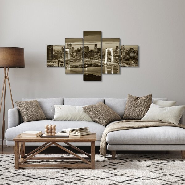 Obraz - Złote Miasto (125x70 cm)