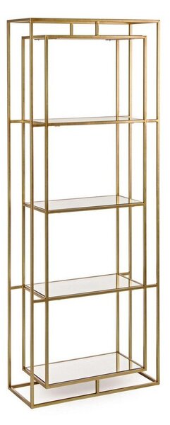 Stalowy regał w kolorze złota 68x172,5x28 cm Elenor – Bizzotto