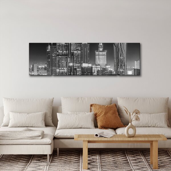 Obraz - Czarny i biały Nowy Jork (170x50 cm)