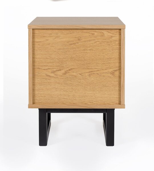 Szafka nocna w dębowym dekorze Woodman Mora Diamond Print