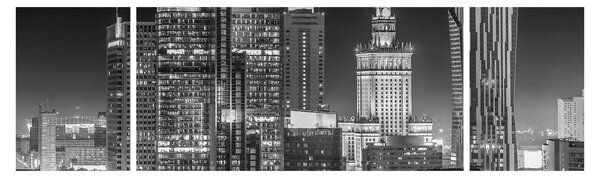 Obraz - Czarny i biały Nowy Jork (170x50 cm)