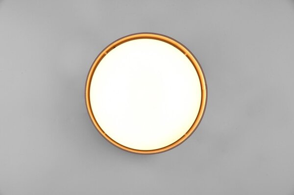 Jasnobrązowa lampa sufitowa LED ø 30 cm Locarno – Reality