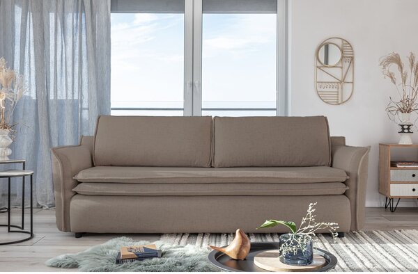 Brązowa rozkładana sofa Miuform Charming Charlie