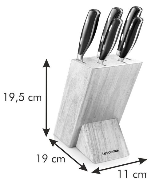 Zestaw noży ze stojakiem 5 szt. GrandChef – Tescoma