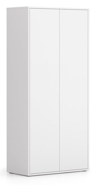 Szafa biurowa BLOCK, 2 drzwi, 800 × 400 × 1748 mm, biały