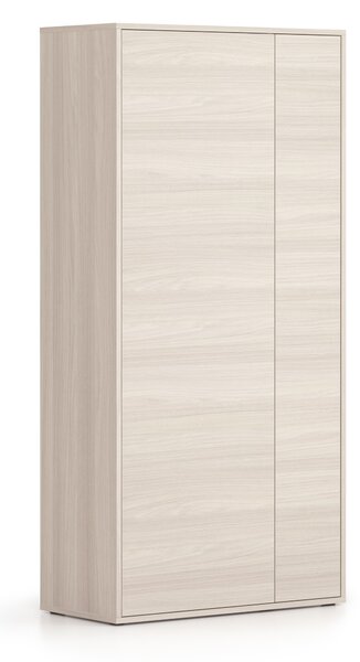 Szafa ubraniowa z wysuwanym elementem BLOCK, 850 × 400 × 1748 mm, dąb naturalny