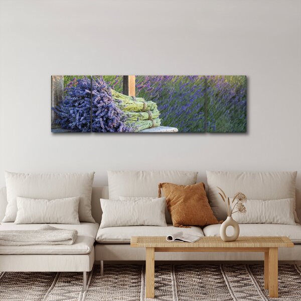 Obraz - Pęczki lawendy (170x50 cm)
