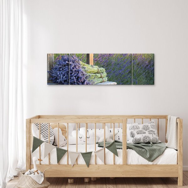 Obraz - Pęczki lawendy (170x50 cm)