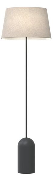 Lampa stojąca podłogowa czarno-beżowa z abażurem 1xE27 15W PEARL Emibig