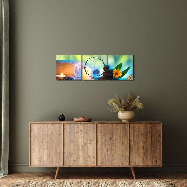 Obraz - Relaks (z zegarem) (90x30 cm)