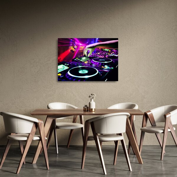 Obraz na szkle - DJ (70x50 cm)