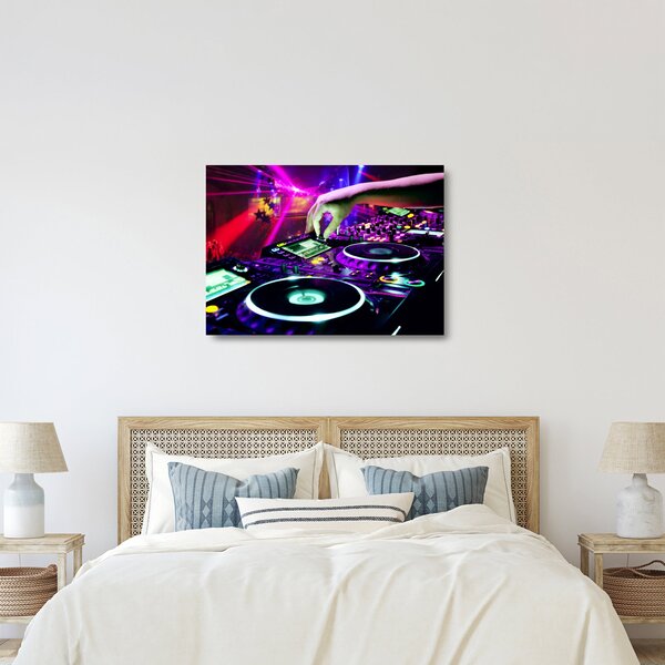 Obraz na szkle - DJ (70x50 cm)
