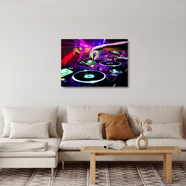 Obraz na szkle - DJ (70x50 cm)