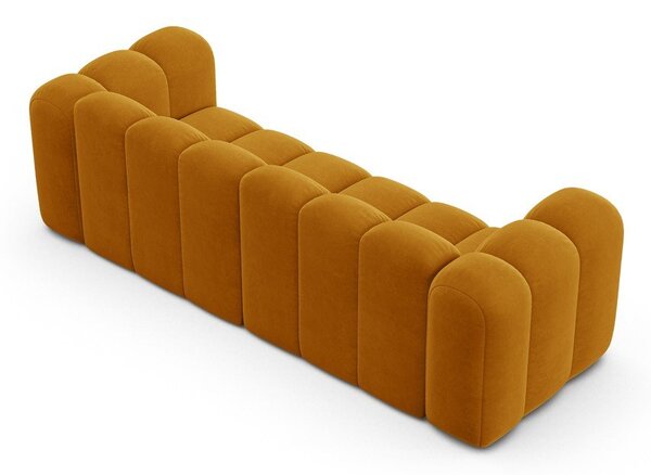 Żółta sofa 228 cm Lupine – Micadoni Home