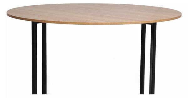Okrągły stół jadalniany z blatem w dekorze dębowym ALTO 120x120