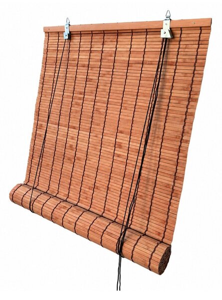 Pomarańczowa bambusowa roleta 150x160 cm Zeva – Gardinia